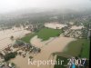 Luftaufnahme HOCHWASSER/Bei Brugg - Foto Brugg Aug 2007 3172