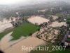 Luftaufnahme HOCHWASSER/Bei Brugg - Foto Brugg Aug 2007 3174