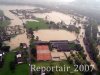 Luftaufnahme HOCHWASSER/Bei Brugg - Foto Brugg Aug 2007 3179