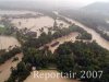 Luftaufnahme HOCHWASSER/Bei Brugg - Foto Brugg Aug 2007 3182