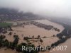 Luftaufnahme HOCHWASSER/Bei Brugg - Foto Brugg Aug 2007 3185