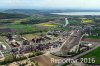 Luftaufnahme EISENBAHN/Raffinerie Cressier FR - Foto Raffinerie Cressier 6975