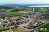 Luftaufnahme EISENBAHN/Raffinerie Cressier FR - Foto Raffinerie Cressier 6977