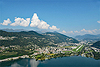 Foto 93: Agno TI am Lago di Lugano und sein Flugplatz.