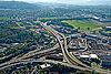 Foto 126: A1- Autobahn-Verzweigung Bern-Wankdorf.