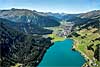 Foto 257: Der Davosersee mit Davos im Hintergrund (GR)..