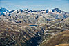 Foto 271: Der Grimselpass von Süden her gesehen.