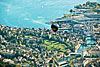 Foto 319: Ein Heissluftballon schwebt über der Stadt Luzern..