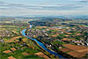 Foto 331: Das Städtchen Diessenhofen TG am Rhein im Abendlicht..