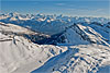 Foto 398: Der Gemmipass mit den südlichen Walliser Alpen im Hintergrund.