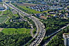 Foto 431: Autobahn A1 und A4 bei Opfikon ZH.